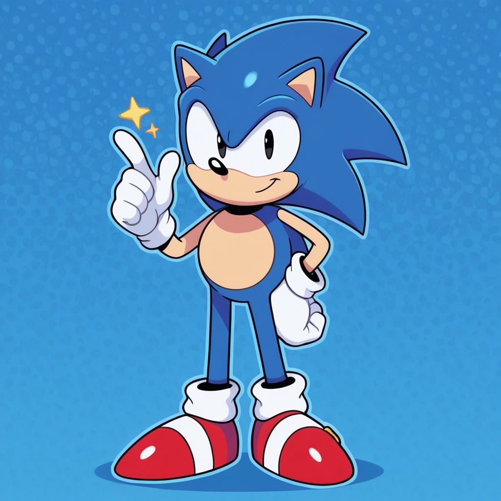 1boy,  solo,  ClassicSonic on Tensor.Art