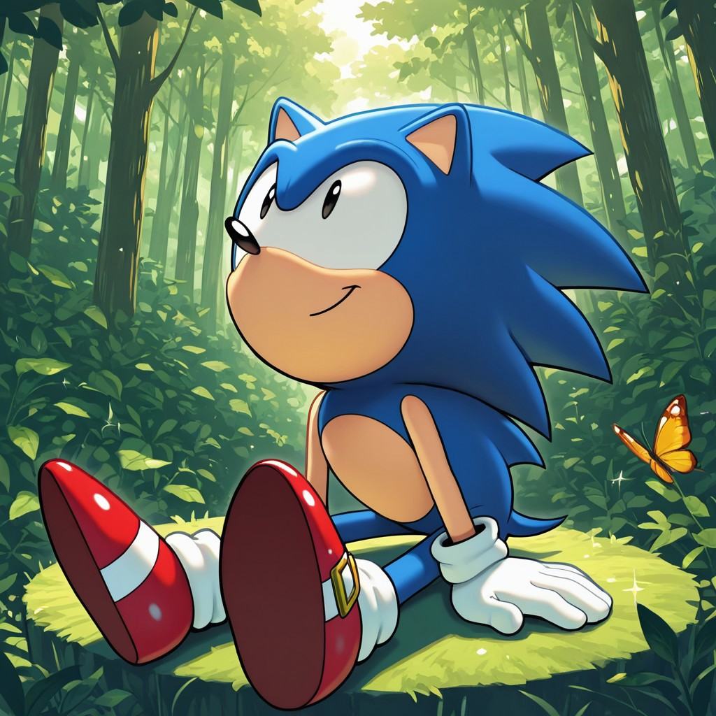 1boy,  solo,  ClassicSonic on Tensor.Art