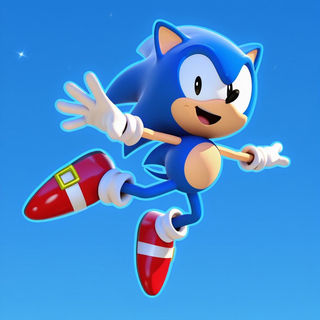 1boy,  solo,  ClassicSonic on Tensor.Art