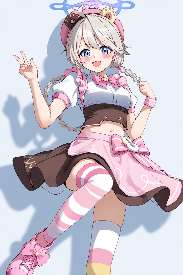 kirino \(idol\) \(blue archive\),  pink puffy short sleeves,  pink bow on Tensor.Art