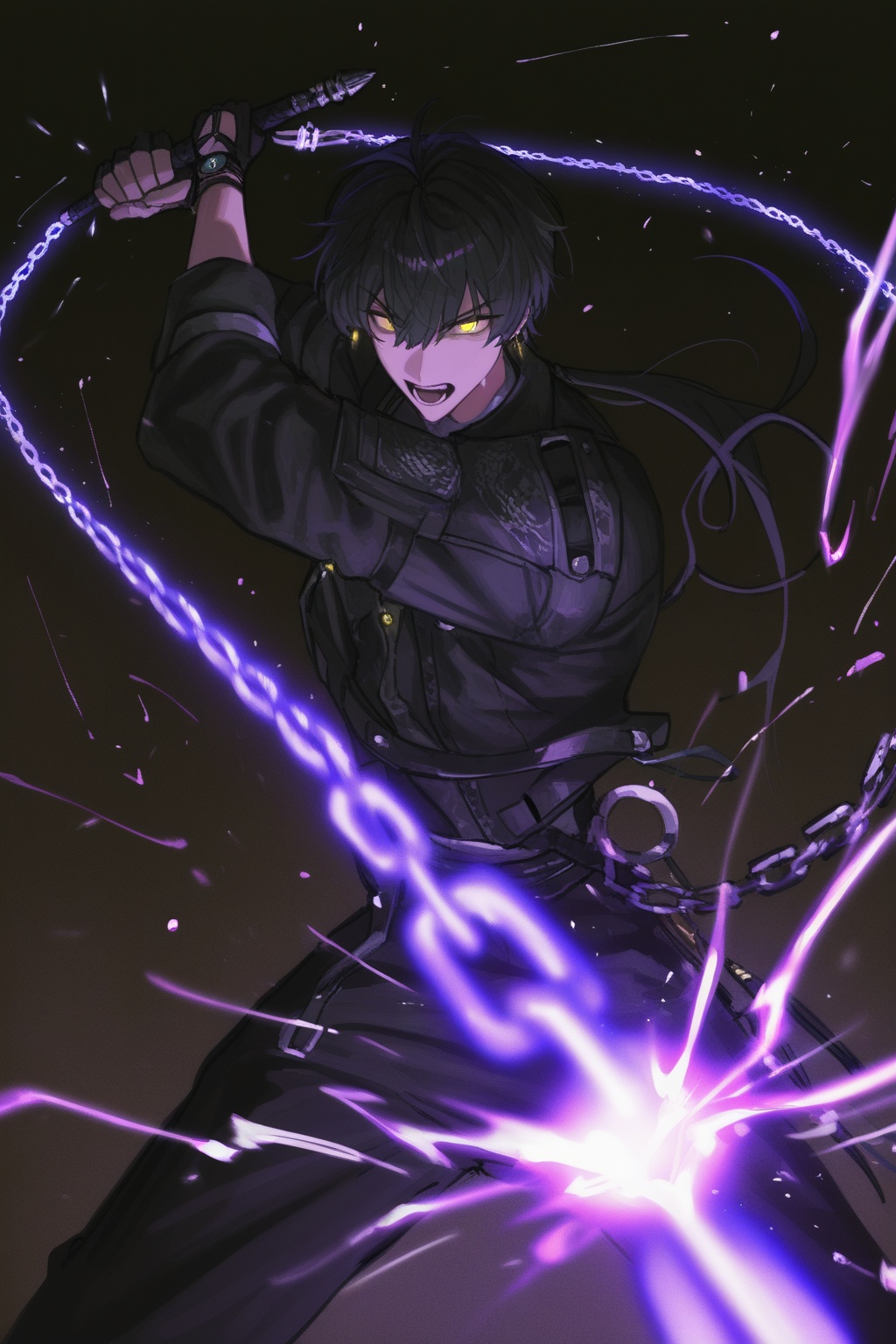1boy,  male_rover_\(wuthering_waves\),  dark theme on Tensor.Art
