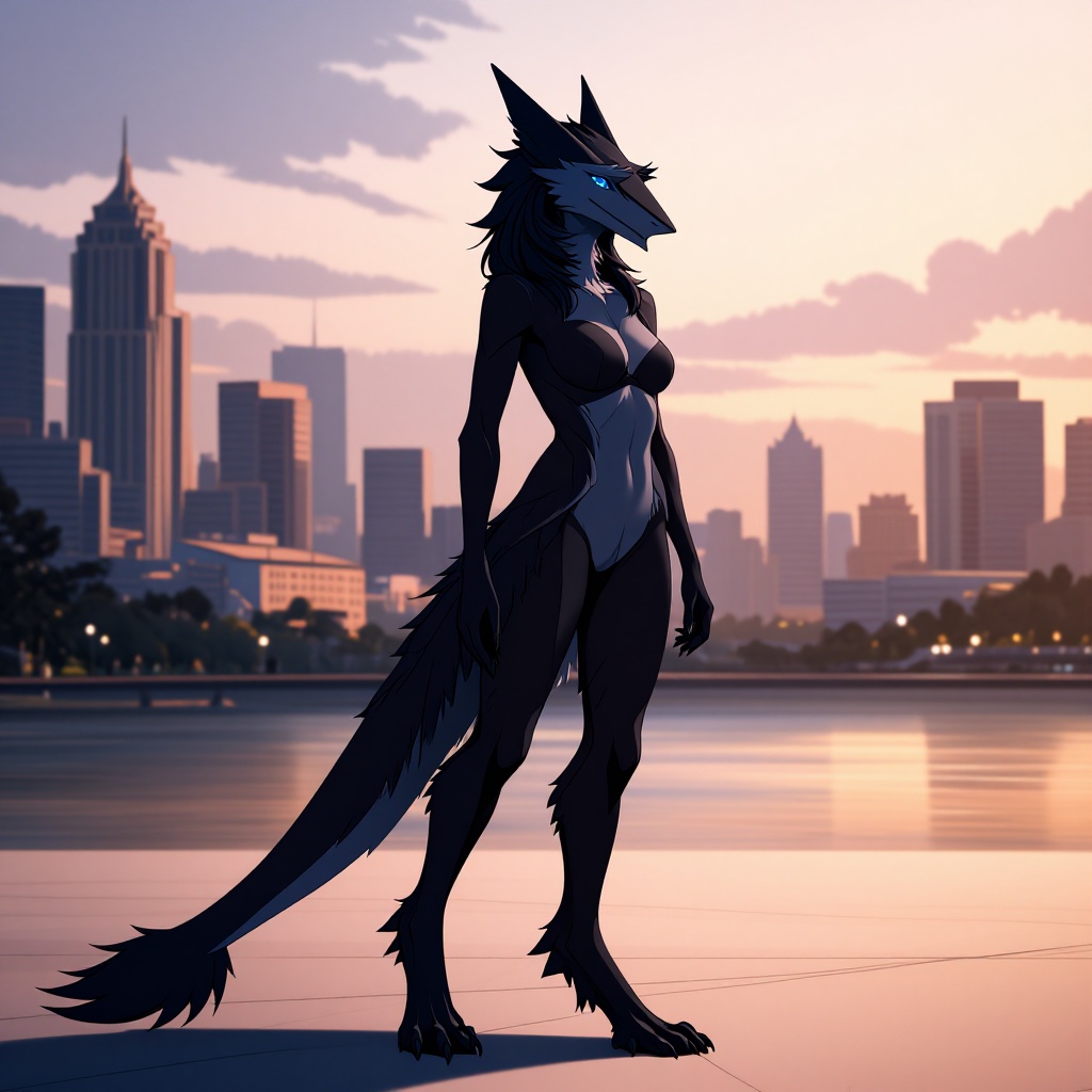 city background,  dawn,  solo on Tensor.Art
