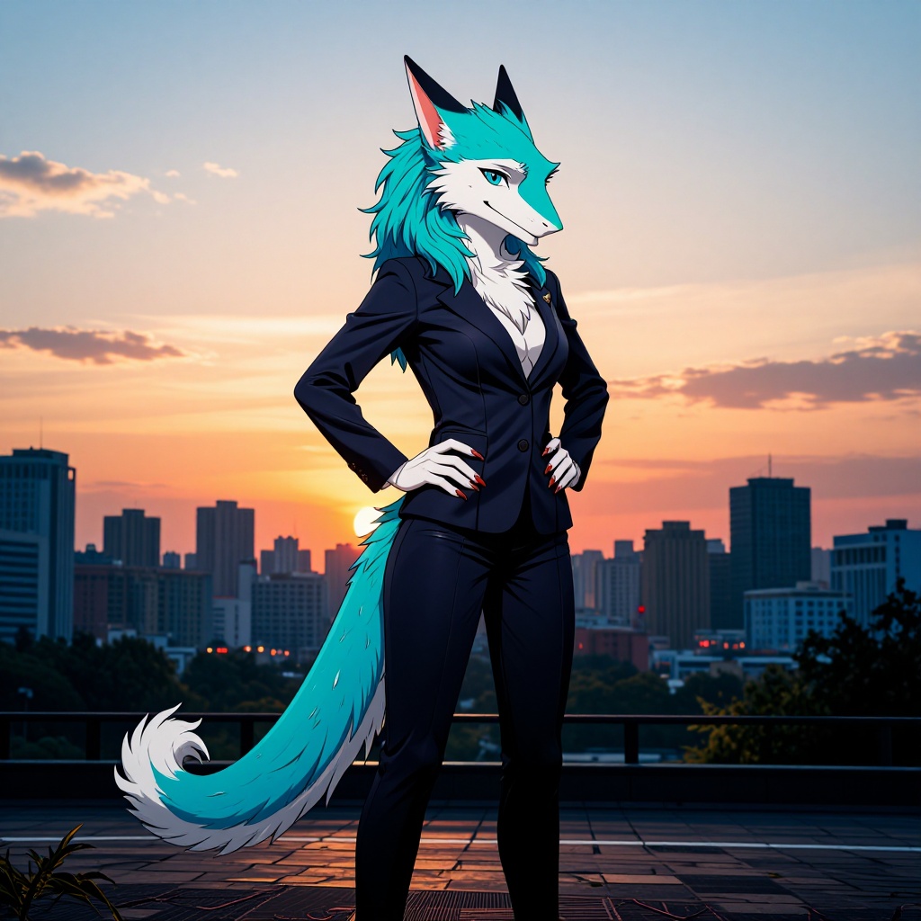 city background,  dawn,  solo on Tensor.Art