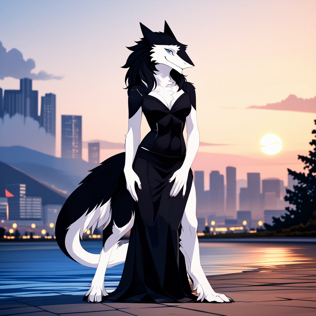 city background,  dawn,  solo on Tensor.Art
