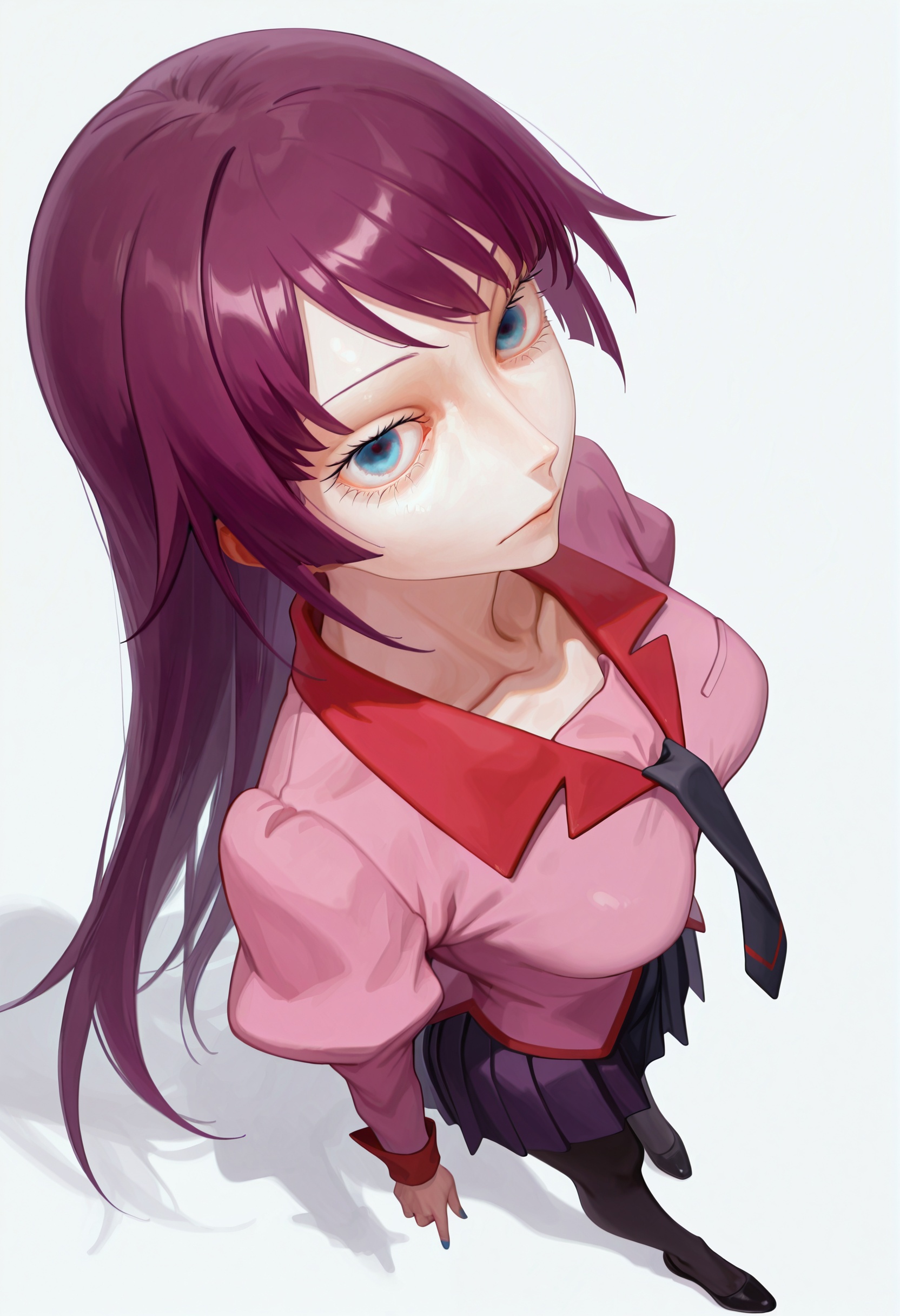 1girl,  solo,  senjougahara hitagi on Tensor.Art