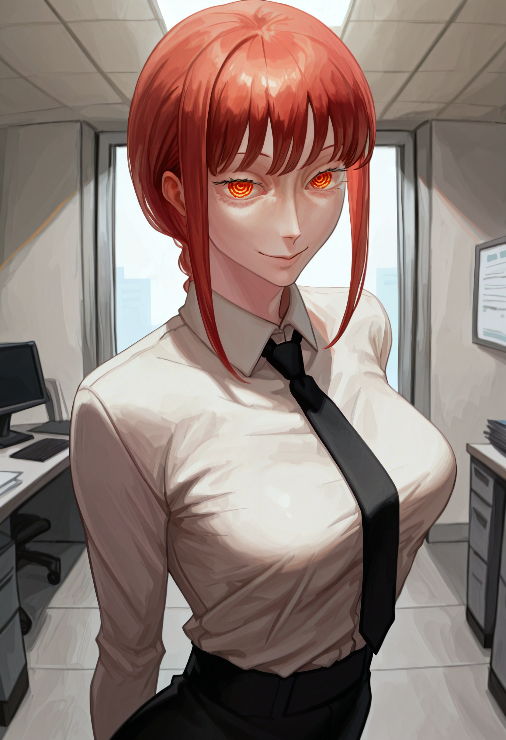 1girl,  makima \(chainsaw man\),  solo on Tensor.Art