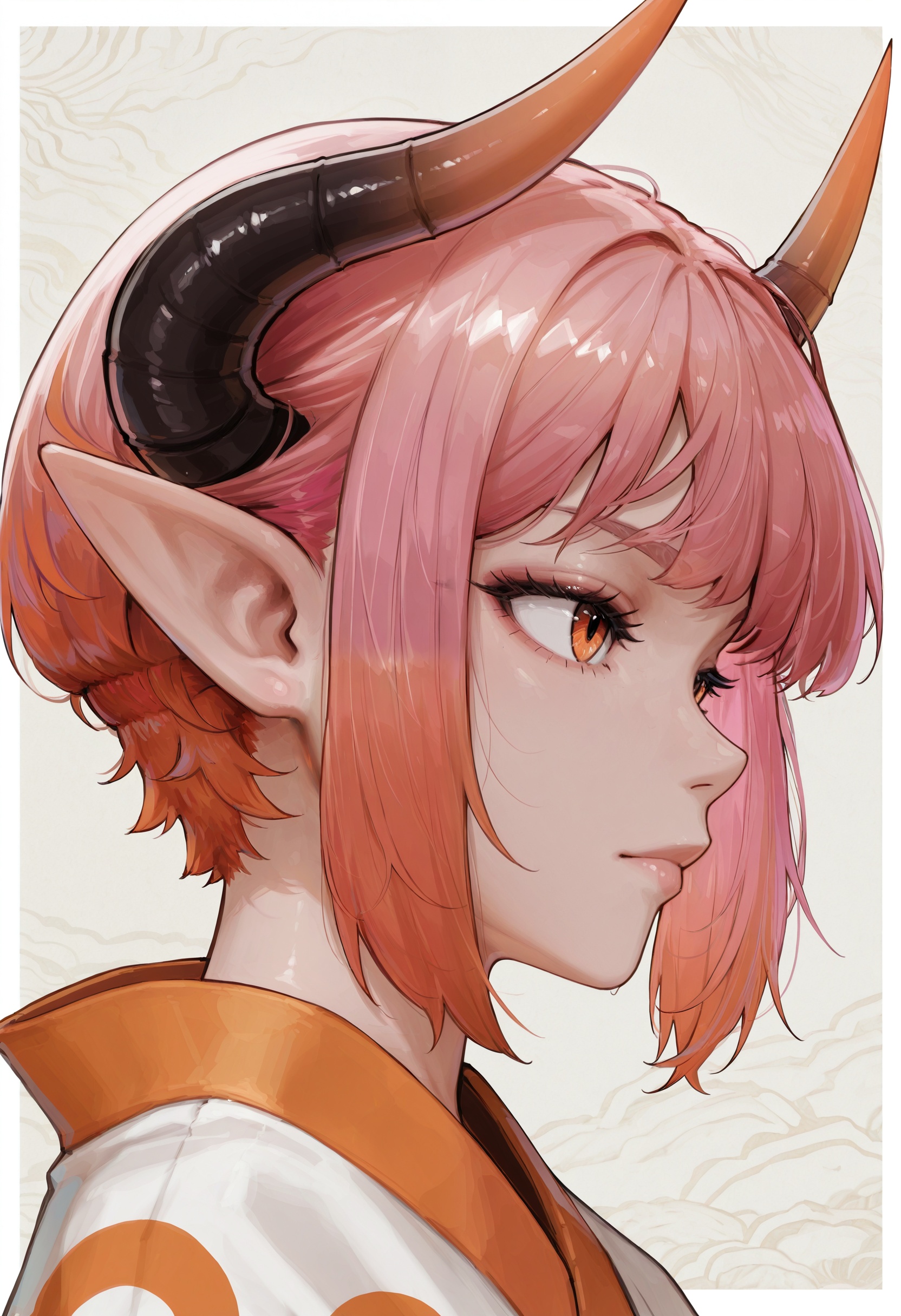 1girl,  solo,  horns on Tensor.Art