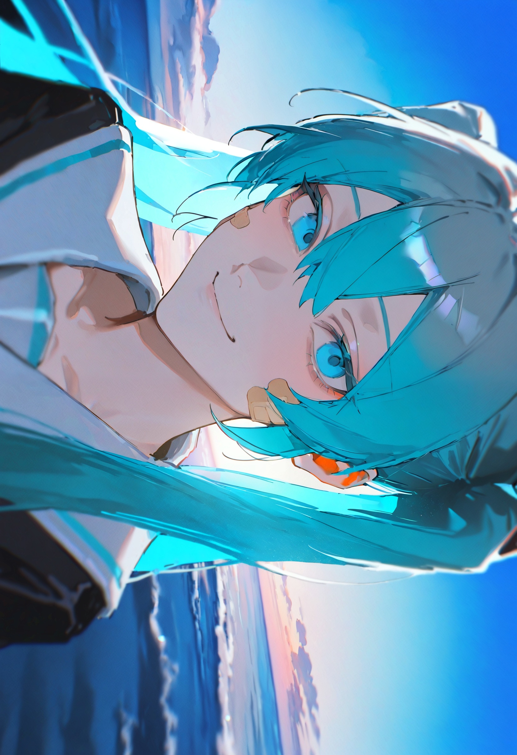 bXVrd,  hatsune miku,  sideways on Tensor.Art