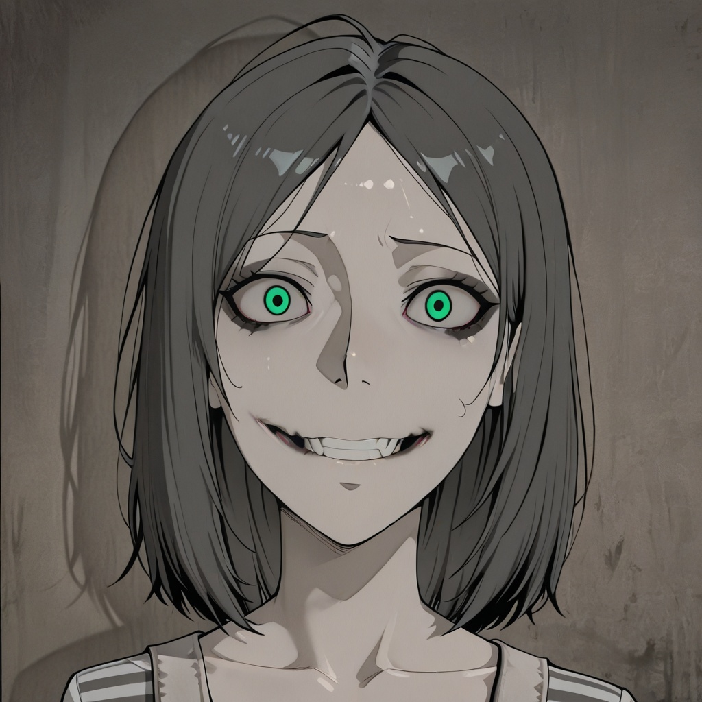 (Isekaium_creepysmile):1.2,  solo,  fear_in_eyes on Tensor.Art