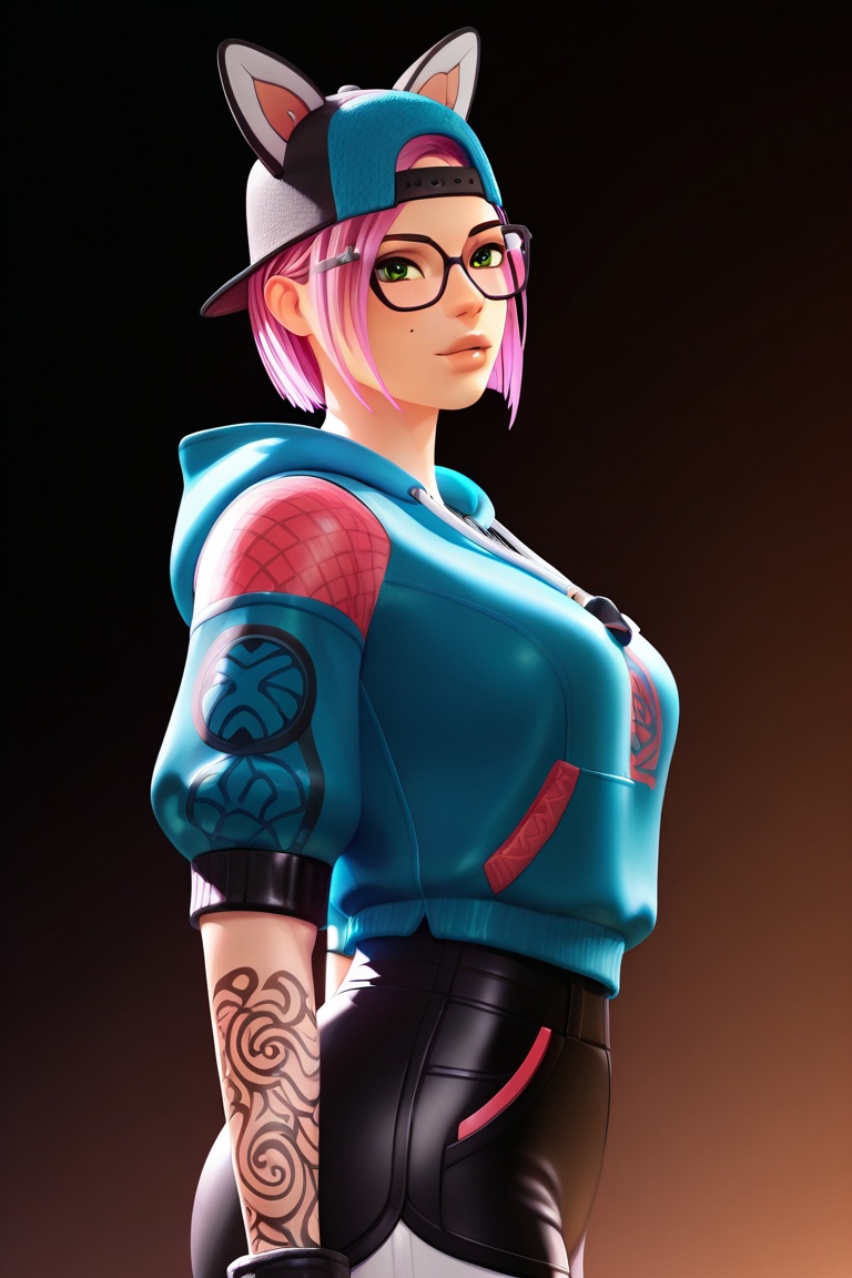 1girl,  solo,  lynx on Tensor.Art