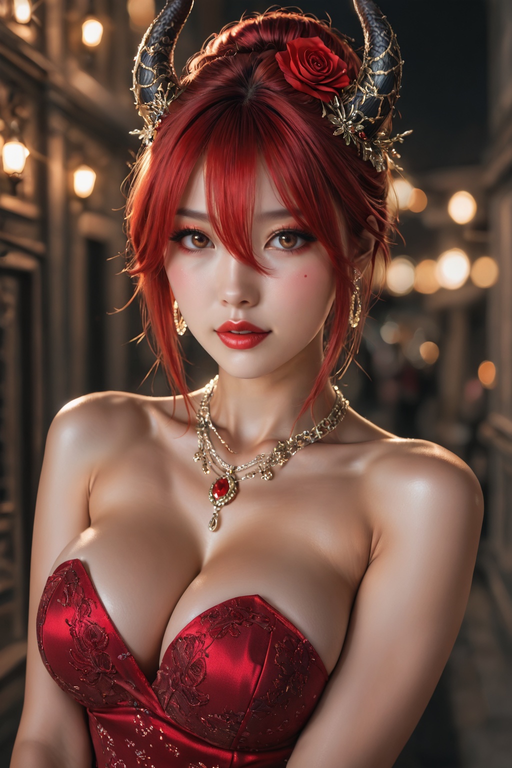 ........... 1 korean girl,  solo,  large breasts on Tensor.Art
