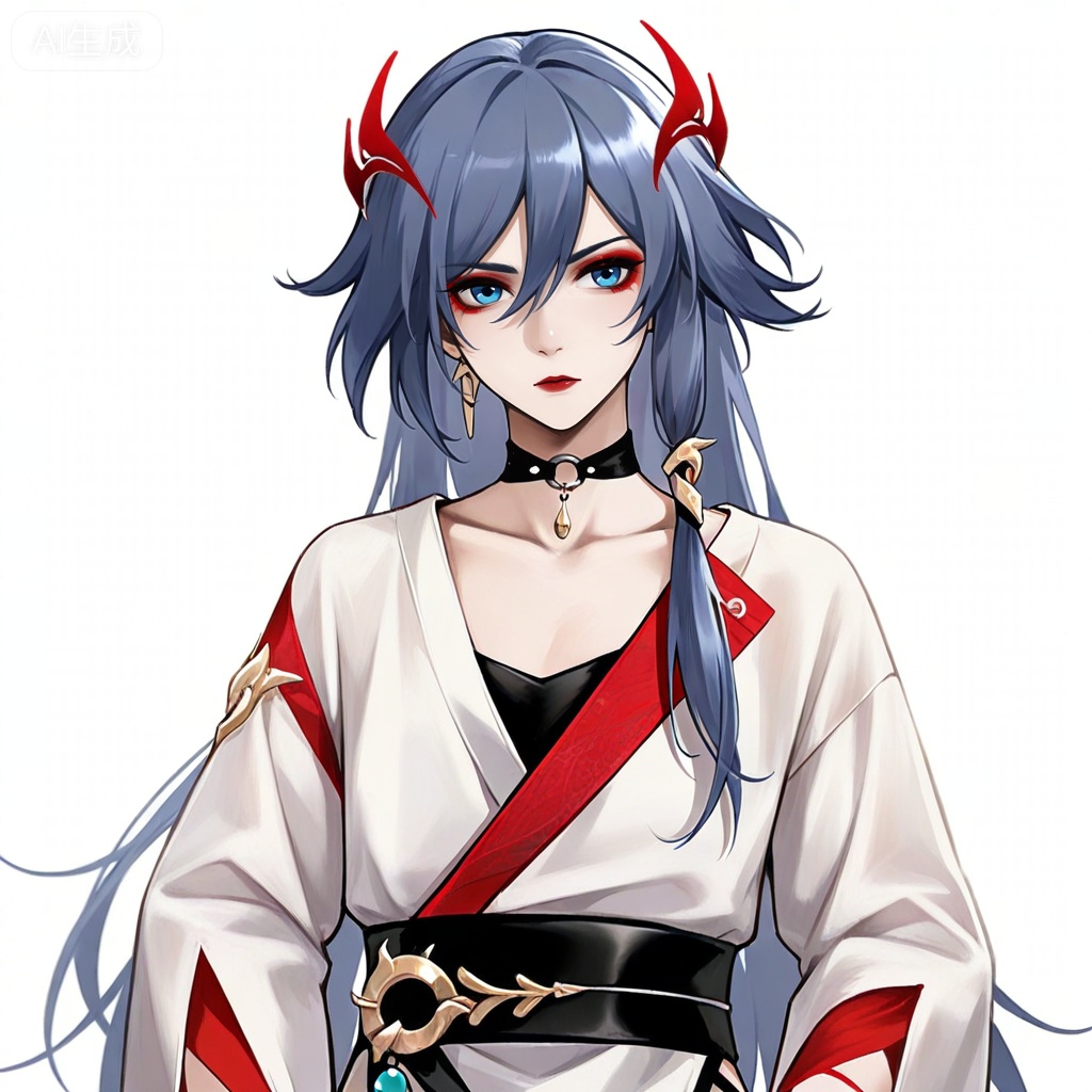 masterpiece, best quality,solo,white background,simple_background,
fu hua,,57metoo_style,makeup