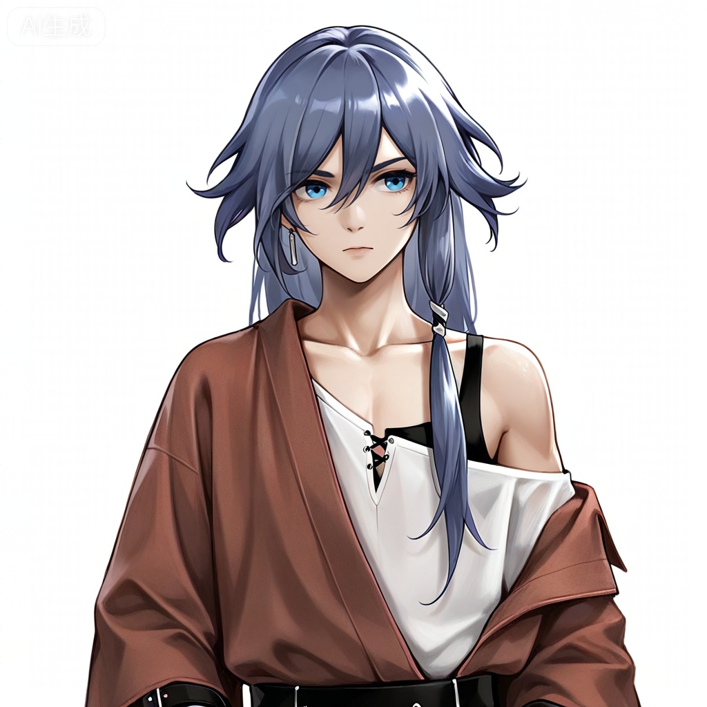 masterpiece, best quality,solo,white background,simple_background,
fu hua,,57metoo_style,