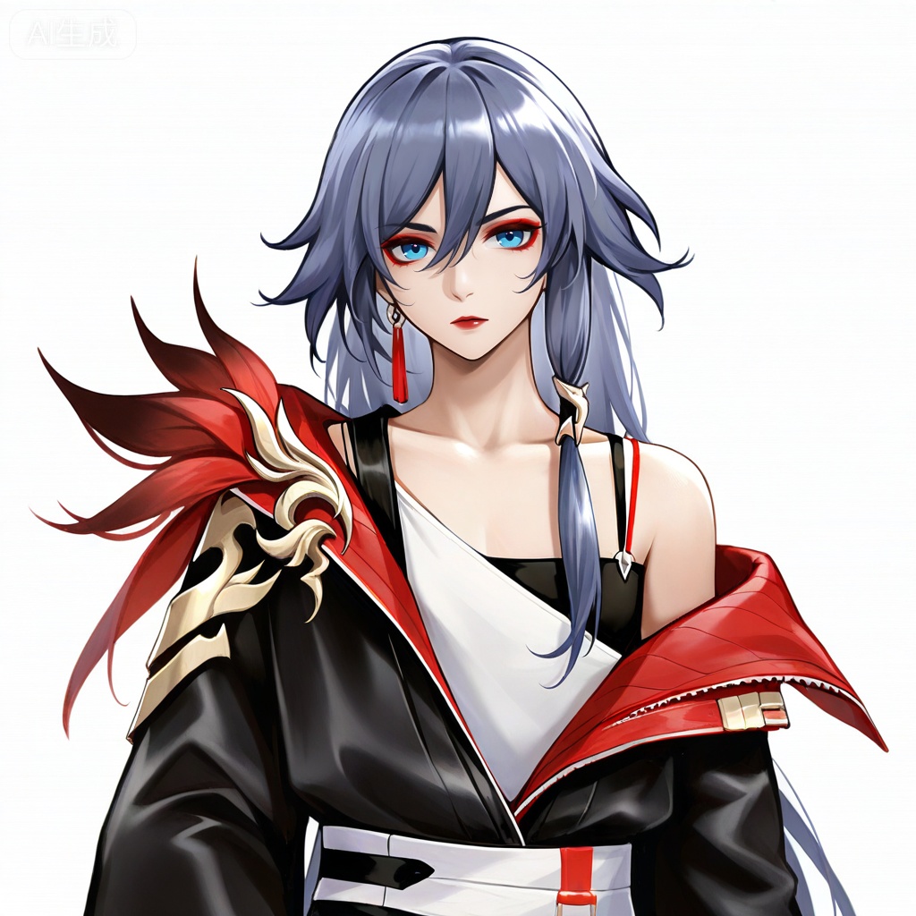 masterpiece, best quality,solo,white background,simple_background,
fu hua,,57metoo_style,makeup