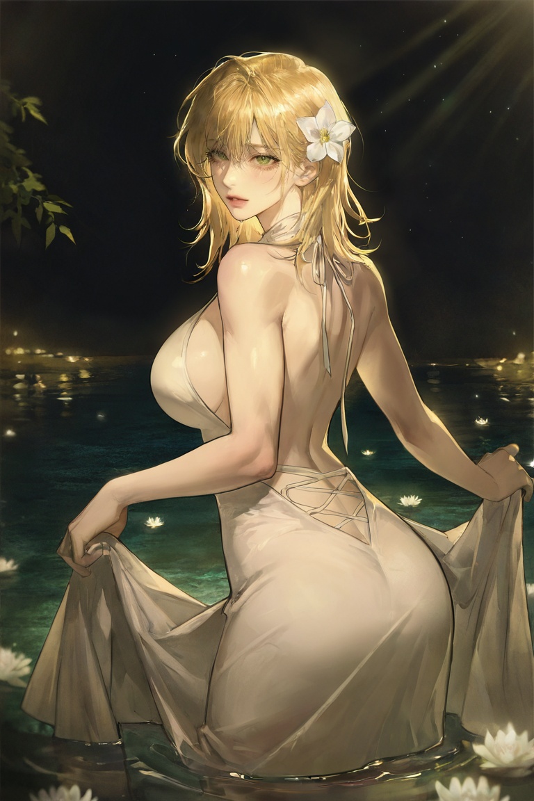 1girl,  solo,  breasts on Tensor.Art