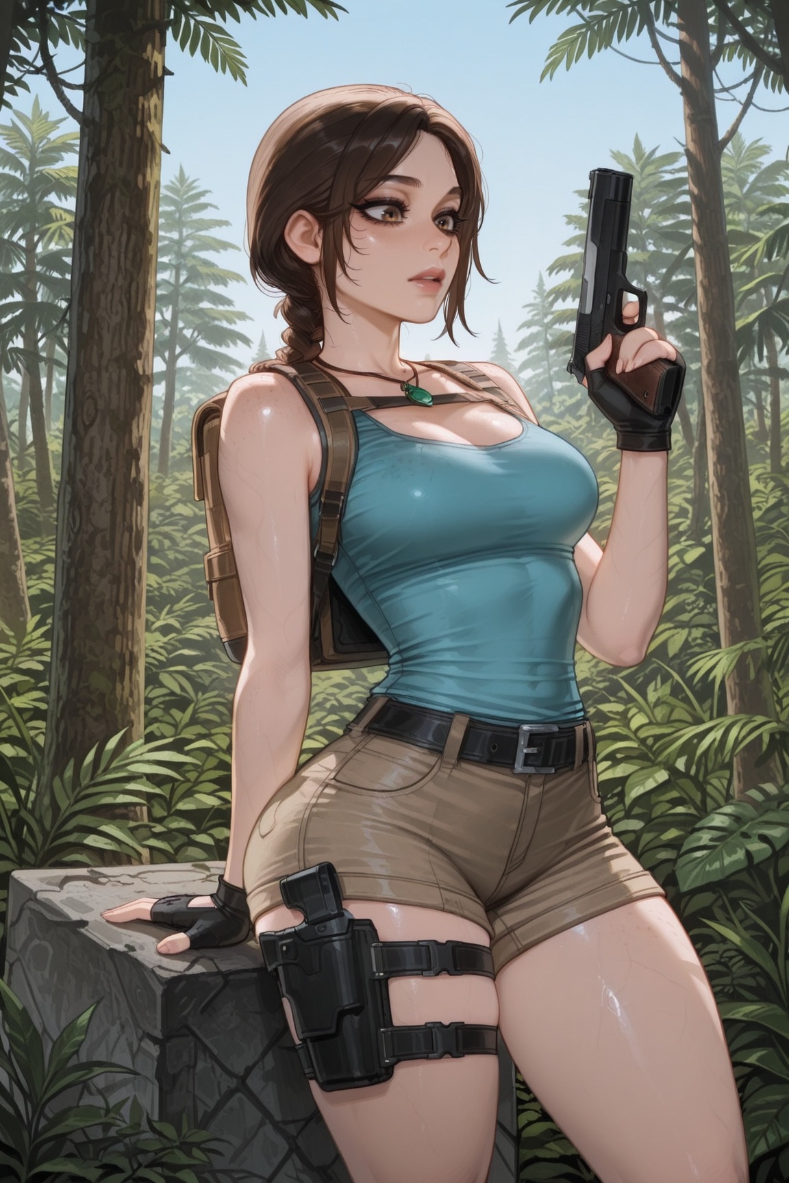 Vv.LXVIII - Wolfsbane,  Vv.LXVIII - TRLOA-Lara_Croft,  2d on Tensor.Art