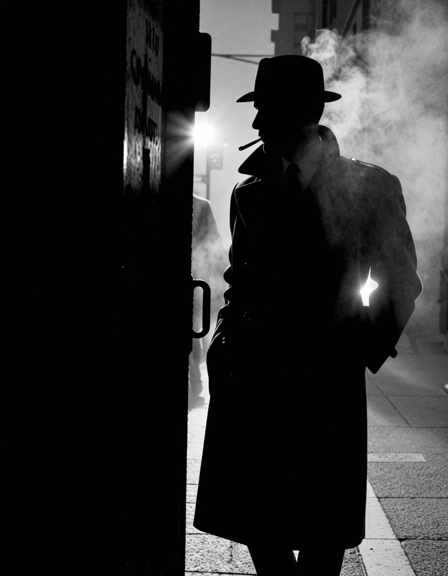 ehnoir3,  detective in the street on Tensor.Art