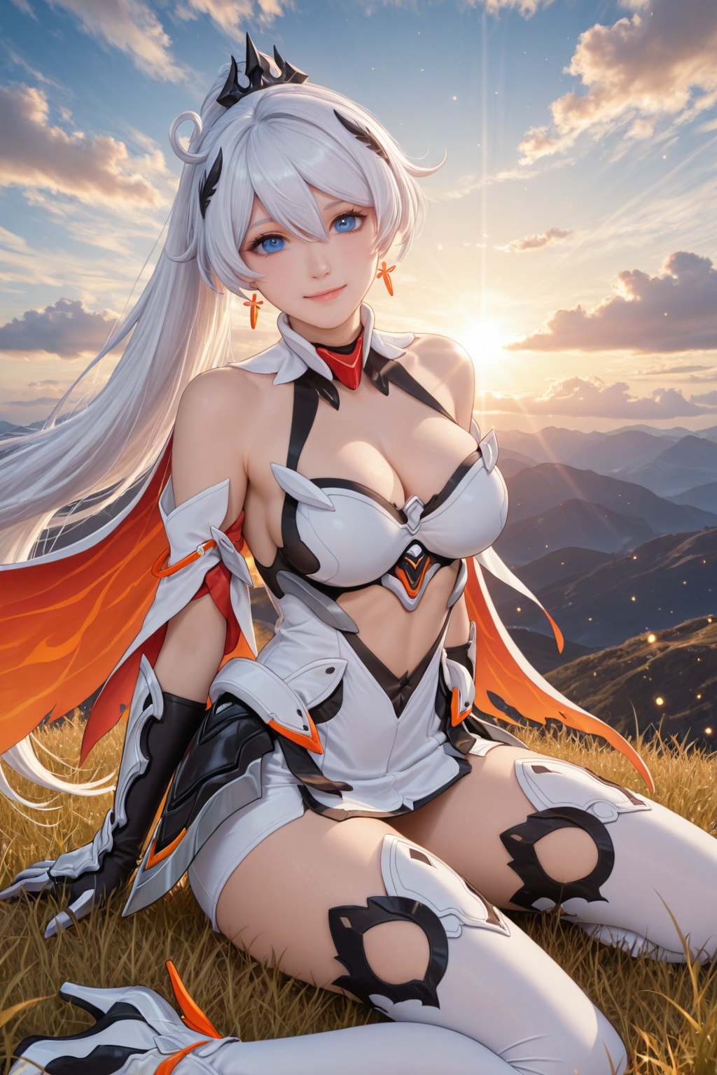 kiana kaslana,  1girl,  solo on Tensor.Art