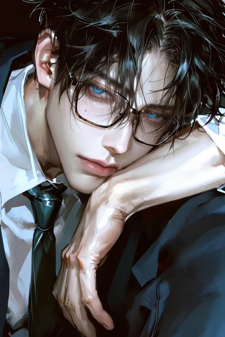 1boy,  solo,  short hair on Tensor.Art