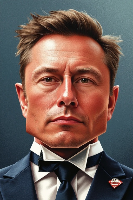 Elon Musk illustration on Tensor.Art