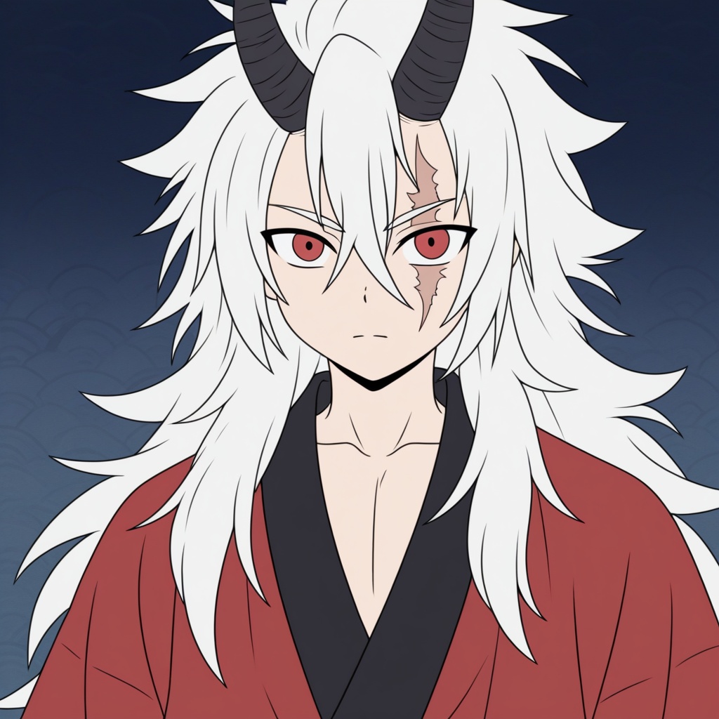 solo,  1boy,  demon horns on Tensor.Art