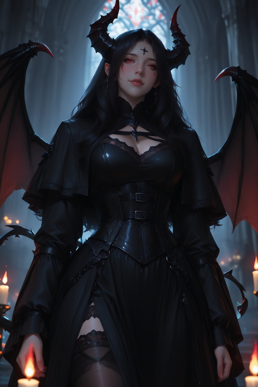 ........... ),  succubus,  gothic fantasy style on Tensor.Art