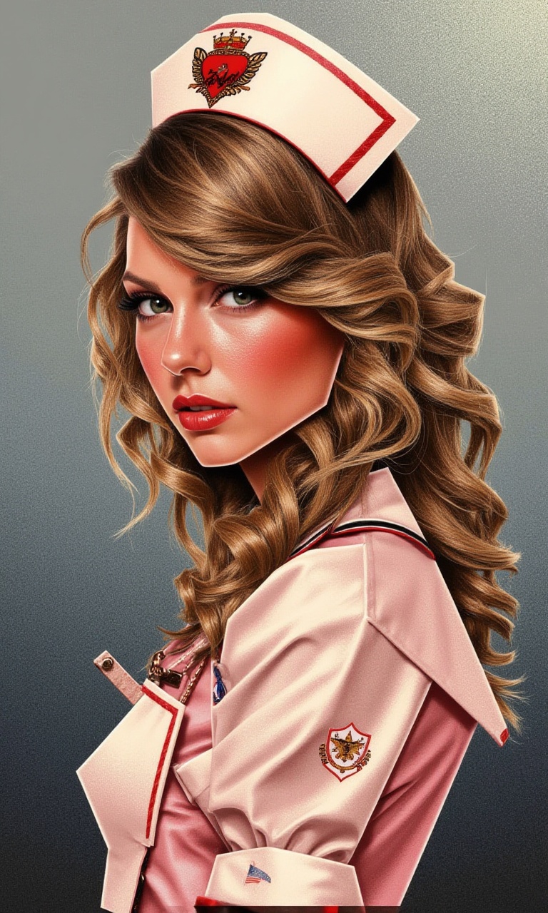 Taylor Swift nurse,  abstract,  from image patch on Tensor.Art