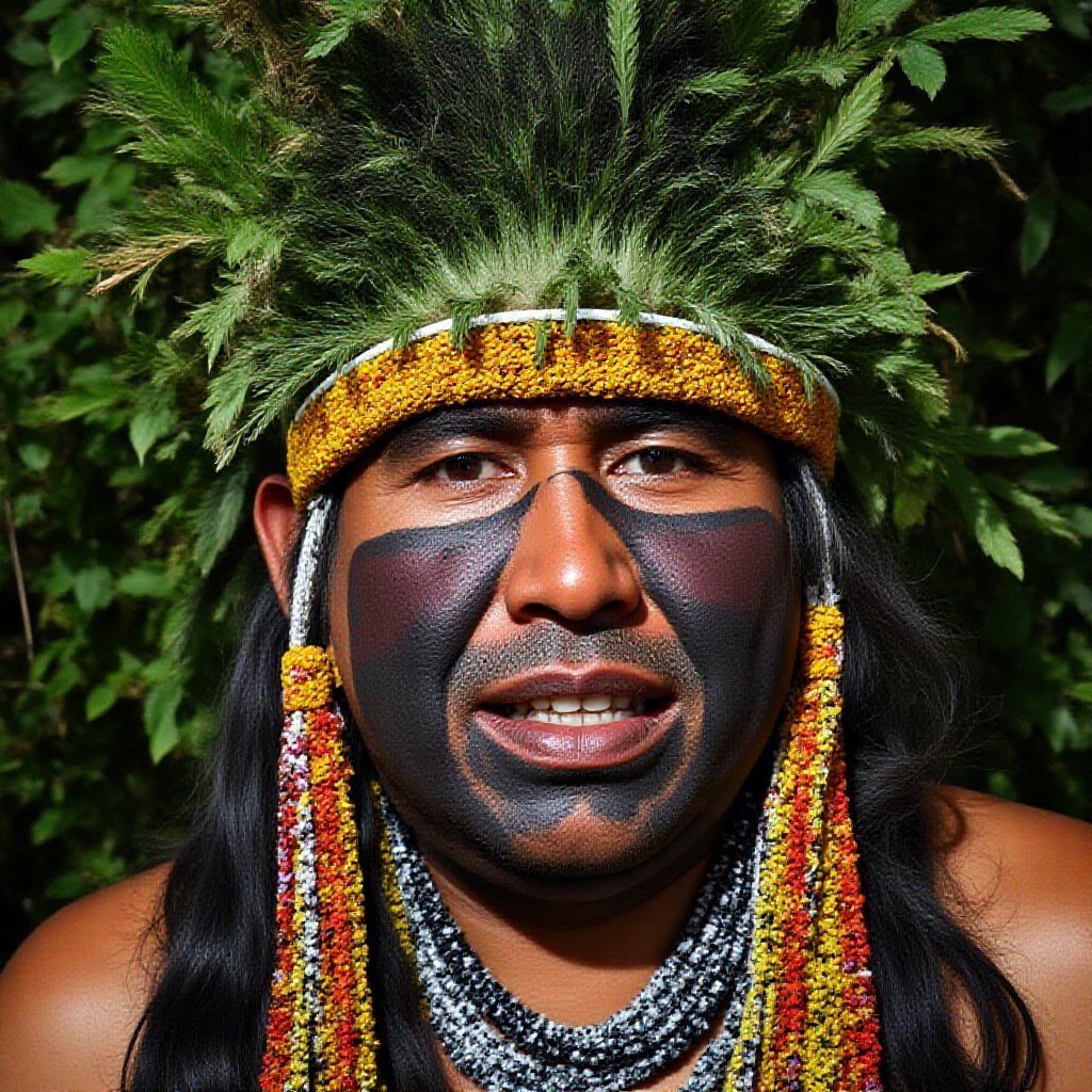 "Indigenous culture",  "body painting",  "Amazon rainforest" on Tensor.Art