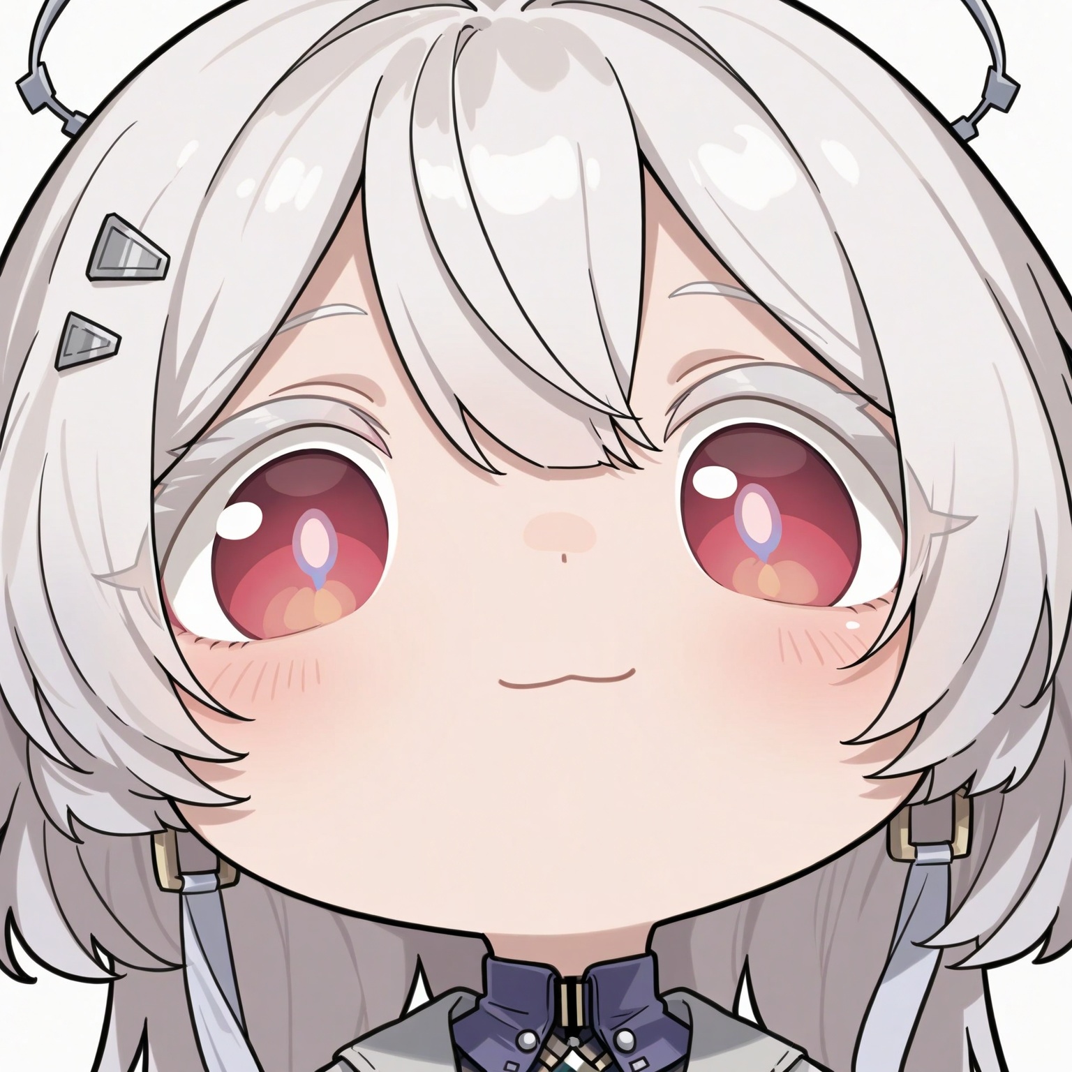 ((masterpiece)), ((best quality)), 8k, high detailed, ultra-detailed,
laoyb,
zhubidatou,chibi,cute,portrait,morney,1girl,white hair,red_eyes
