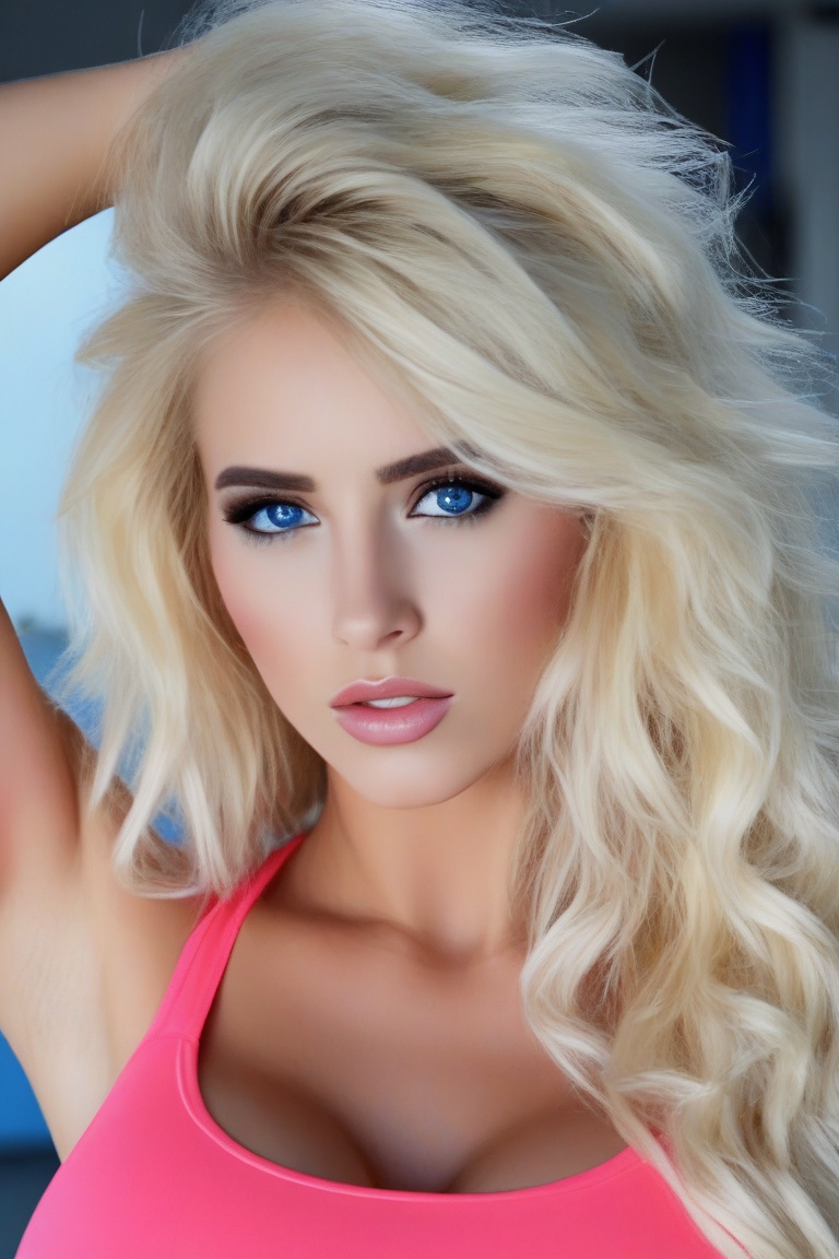Headshot,  1girl blonde,  blue eyes on Tensor.Art
