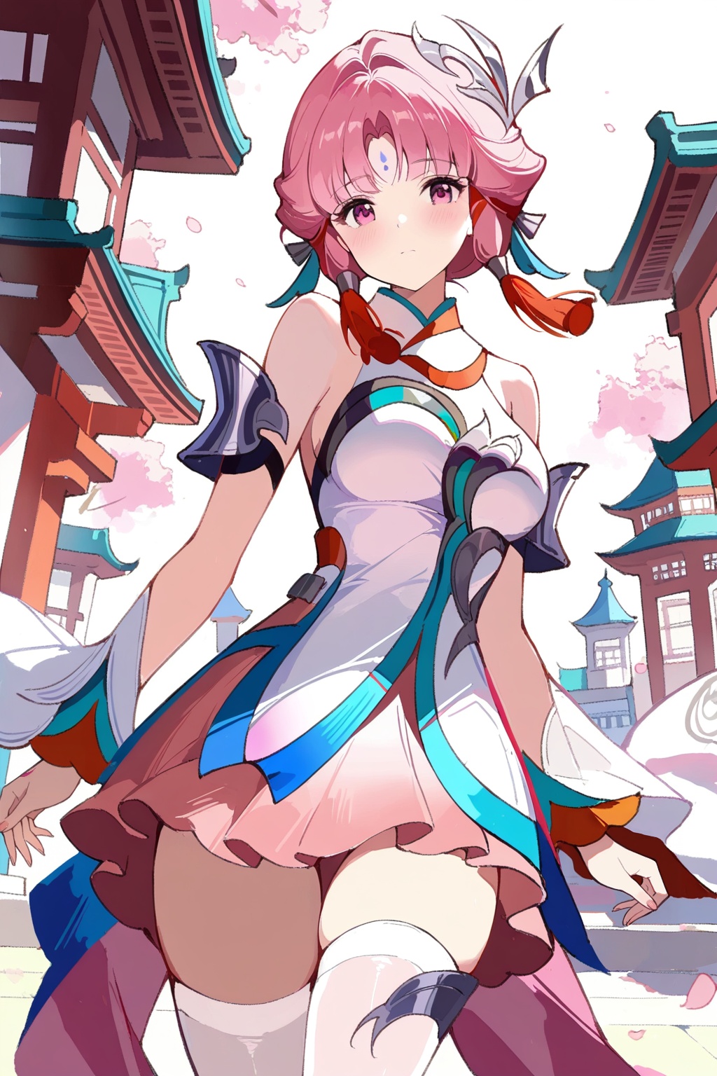 Random scene,  Random scene,  Thigh exposed on Tensor.Art