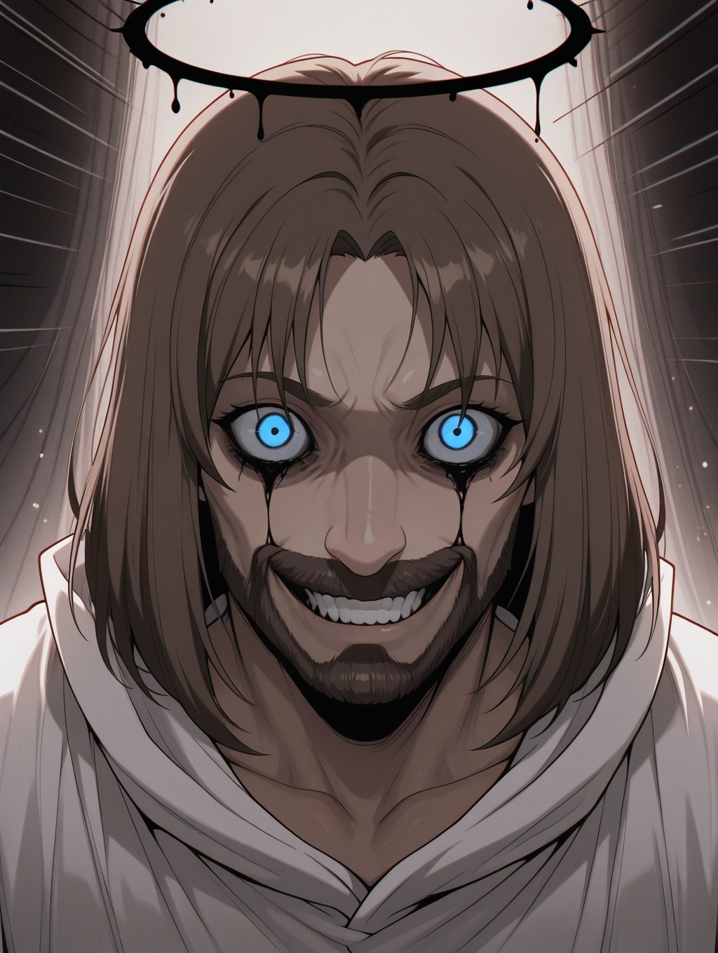 Isekaium_crazy_stare,  solo,  intense_stare on Tensor.Art