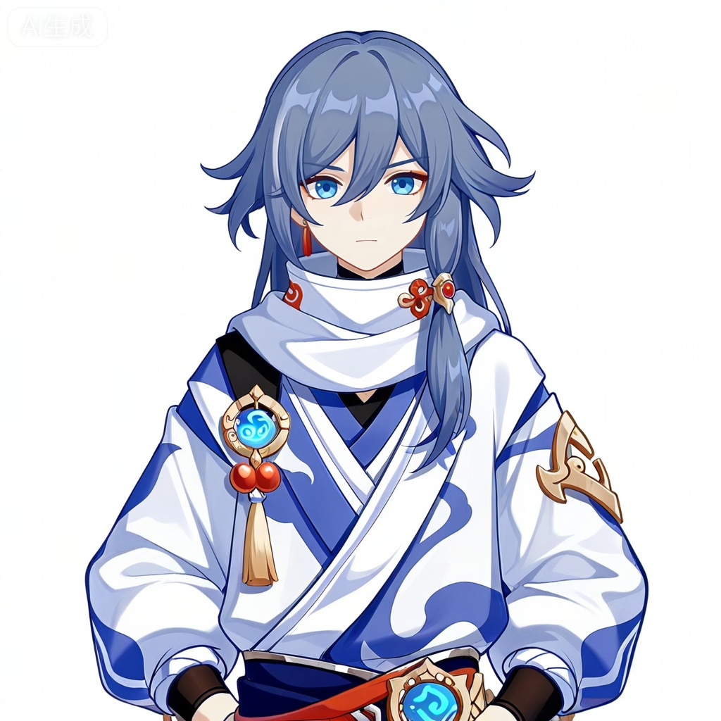 masterpiece, best quality,solo,white background,simple_background,
fu hua,game_poster_style,genshin_impact_style