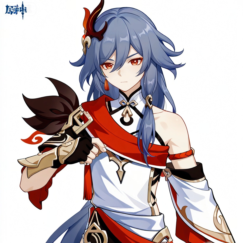 masterpiece, best quality,solo,white background,simple_background,
fu hua,game_poster_style,genshin_impact_style