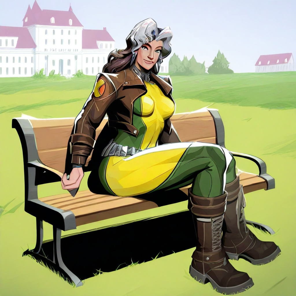 rogue(Character),  female,  leather jacket on Tensor.Art