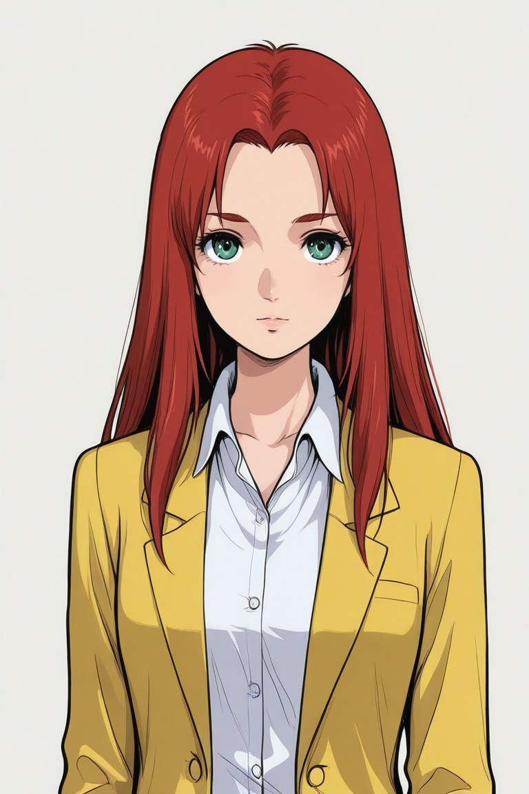 christina_mackenzie,  1girl,  red long hair on Tensor.Art