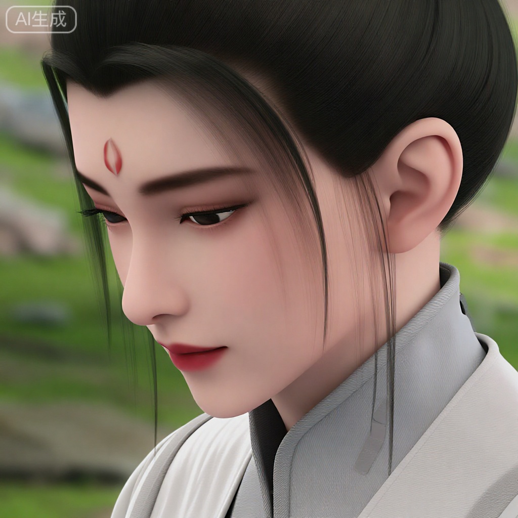 一位女子,目光低垂。这个女人叫贺小凉