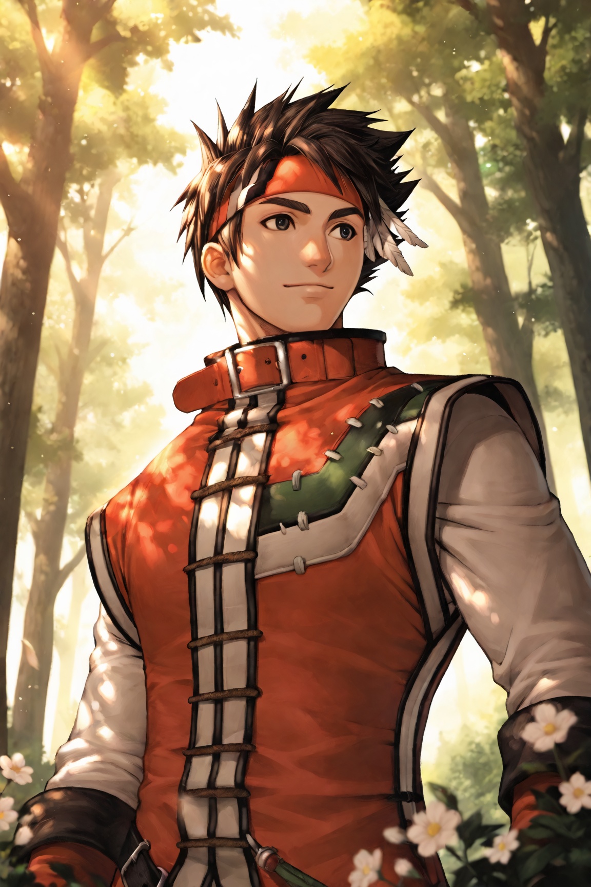 1boy,  standing,  light smile on Tensor.Art