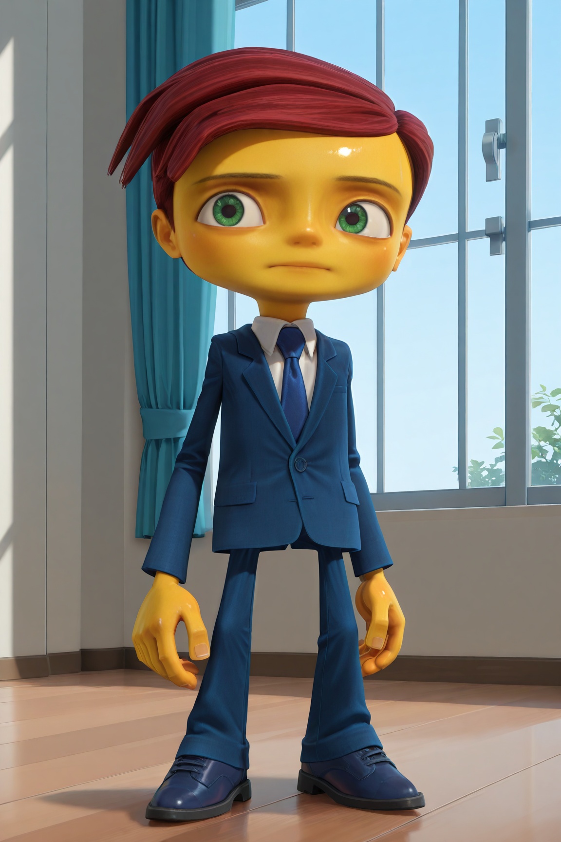 aquato,  3d,  red hair on Tensor.Art