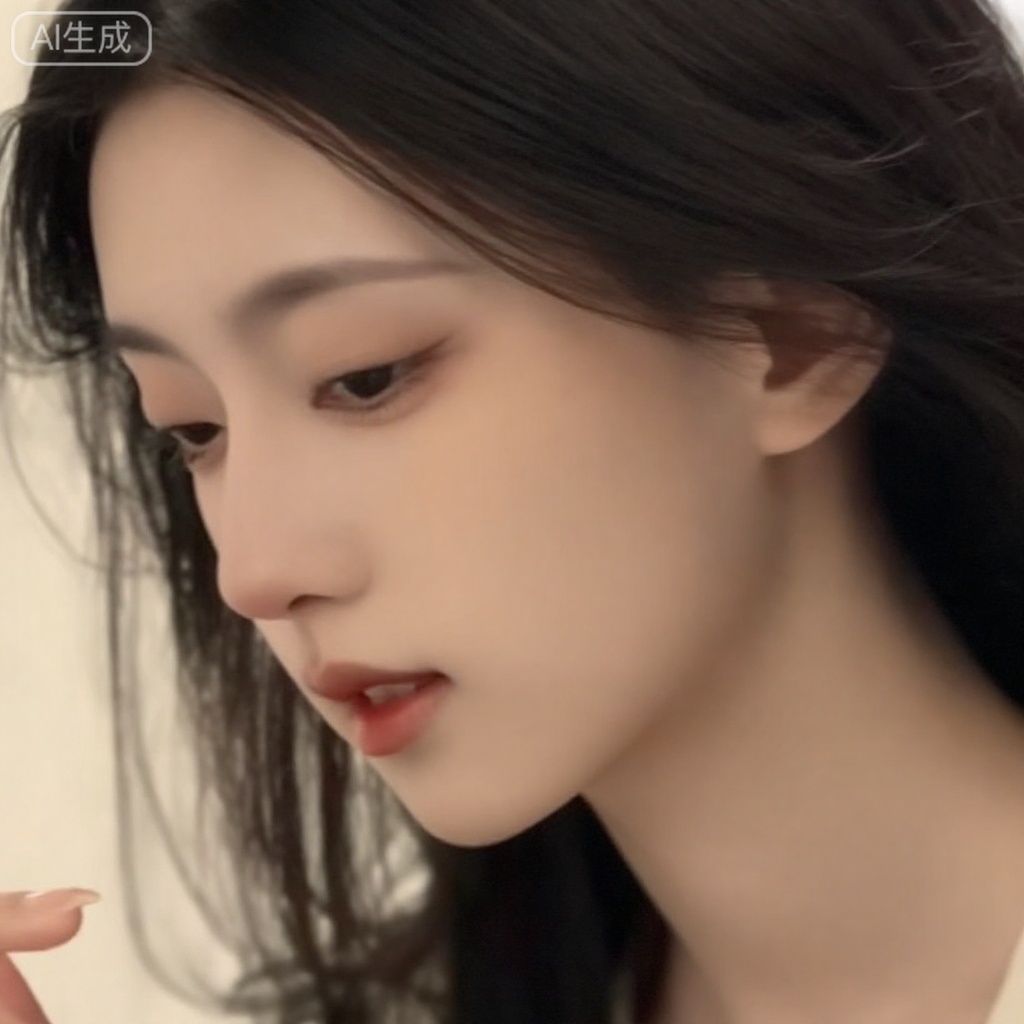 一位女子,目光低垂。杰作,最佳画质,高质量,这个女人叫米