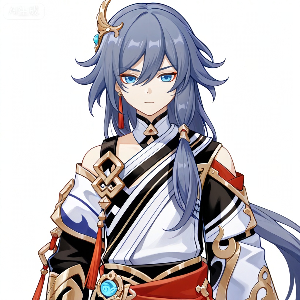 masterpiece, best quality,solo,white background,simple_background,
fu hua,game_poster_style,genshin_impact_style