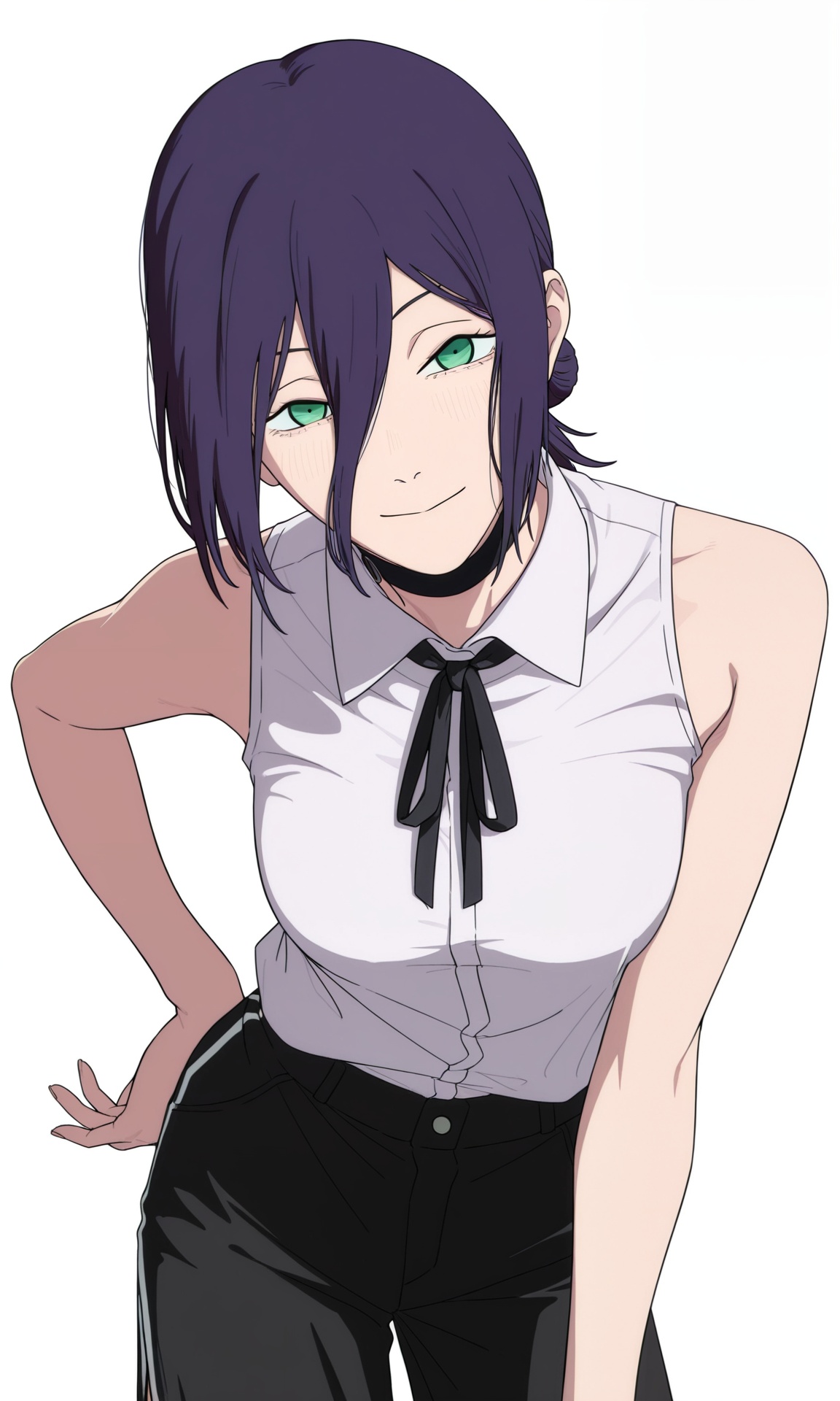 reze (chainsaw man),  1girl,  single hair bun on Tensor.Art