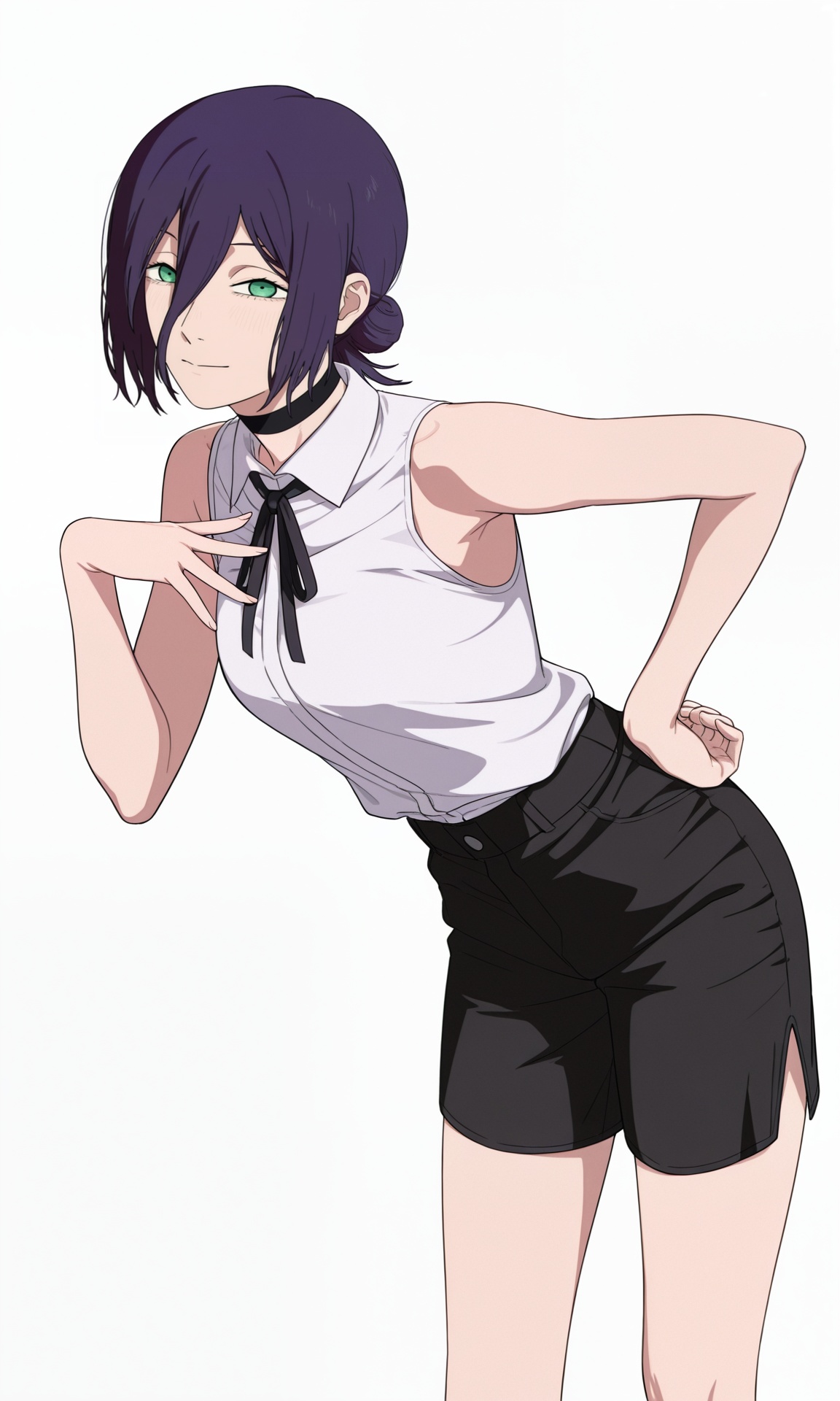 reze (chainsaw man),  1girl,  single hair bun on Tensor.Art