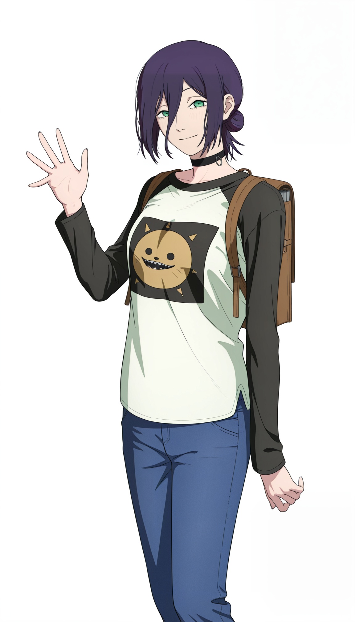 reze (chainsaw man),  1girl,  single hair bun on Tensor.Art