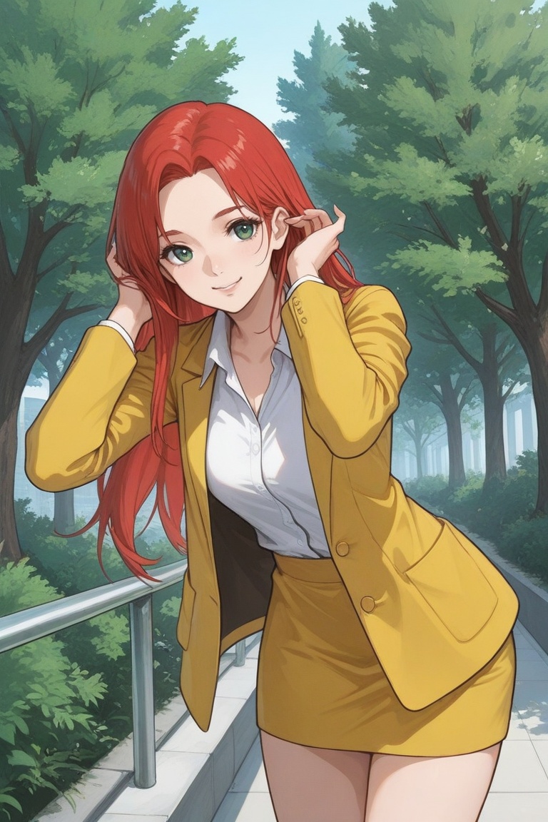 christina_mackenzie,  1girl,  red hair on Tensor.Art