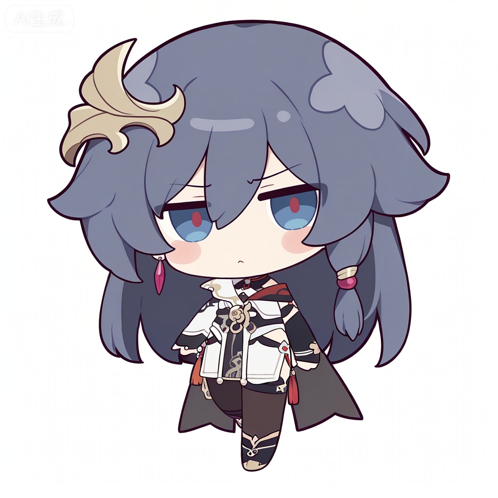 masterpiece, best quality,solo,((white background:1.2)),simple background,, 
looking at viewer,shuimu_style,chibi,fu_hua