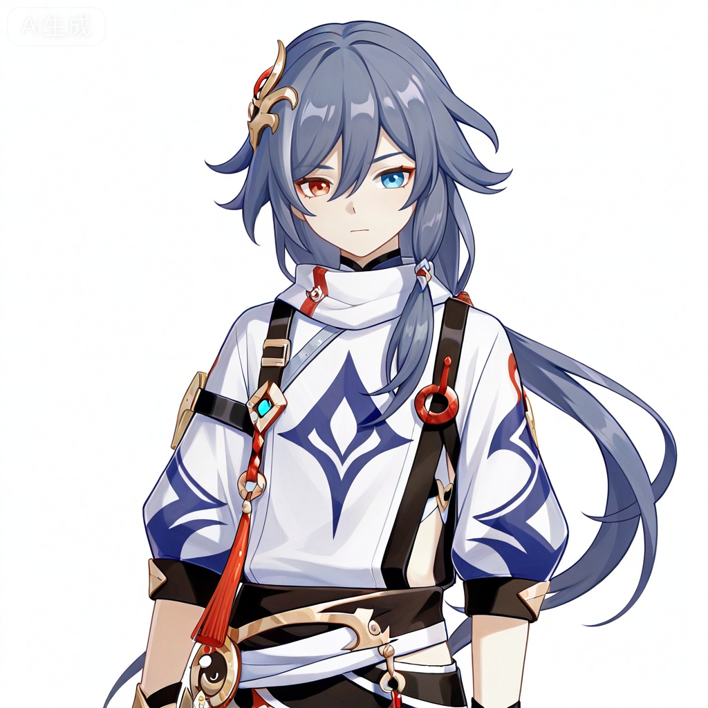 masterpiece, best quality,solo,white background,simple_background,
fu hua,game_poster_style,genshin_impact_style