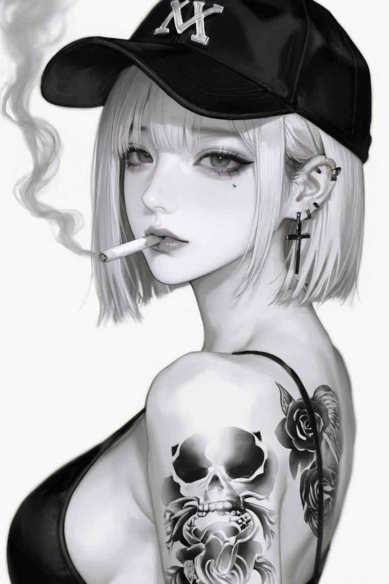 1girl,  solo,  short hair on Tensor.Art