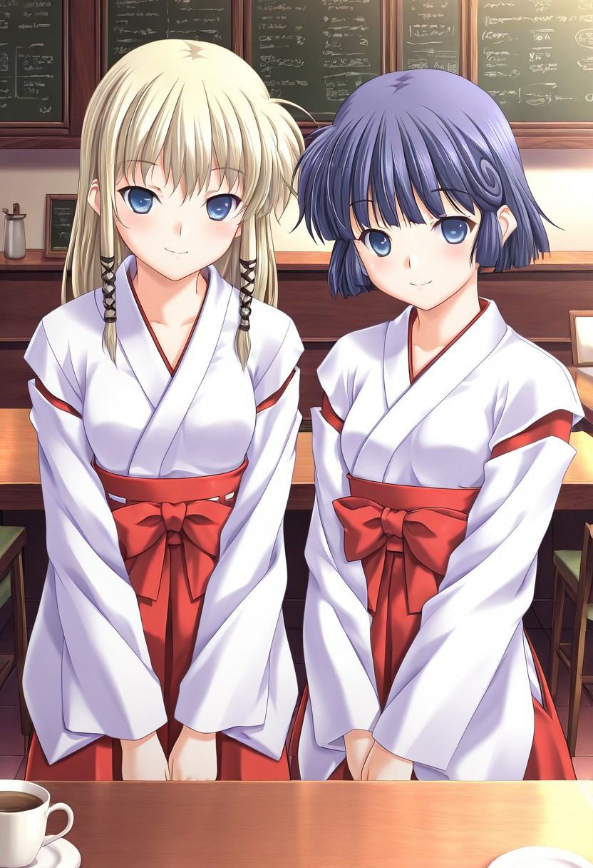2girls,  HCK2 Arise,  blue eyes on Tensor.Art