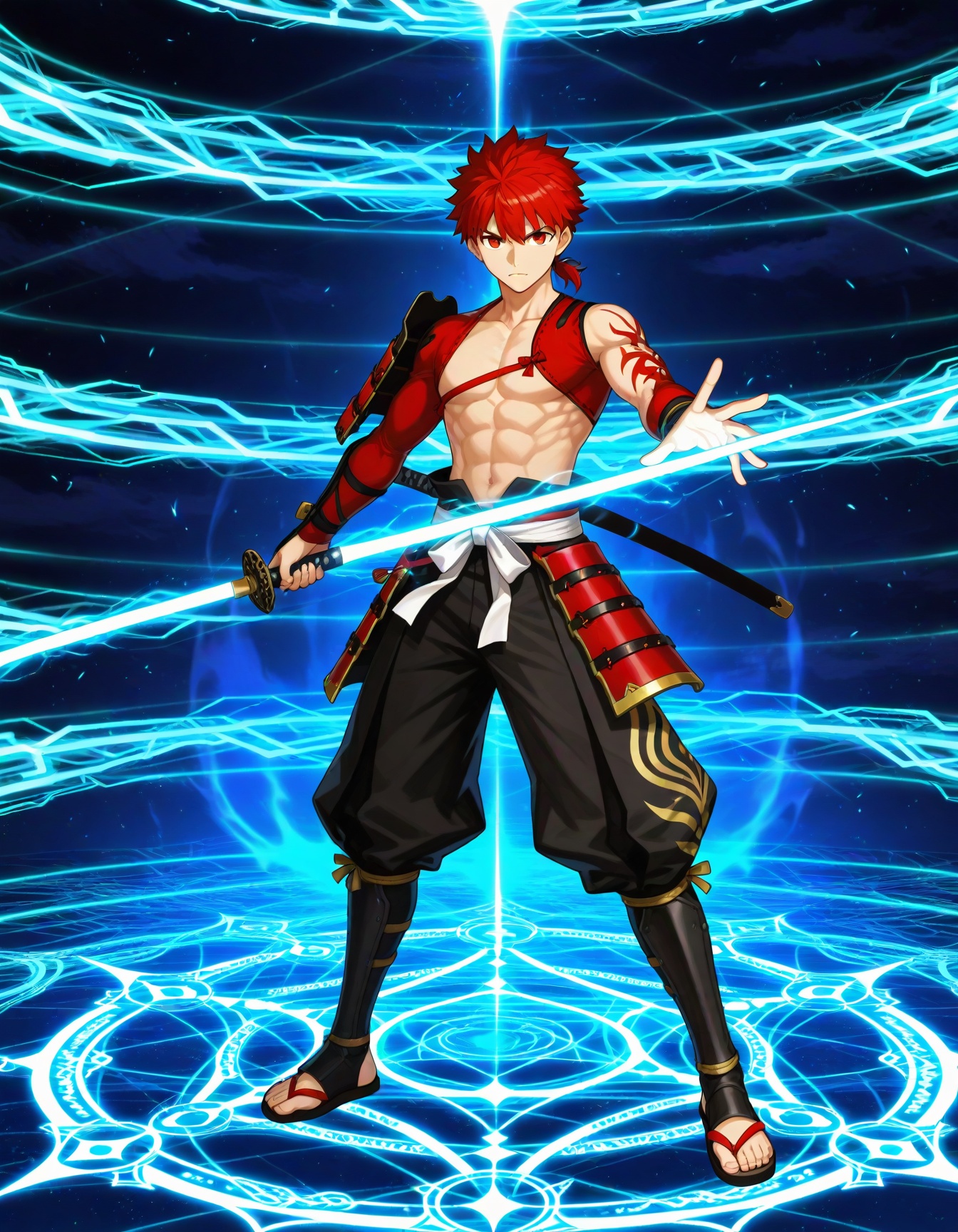 senji muramasa \(second ascension\) \(fate\),  fgo gacha background,  summoning circle on Tensor.Art